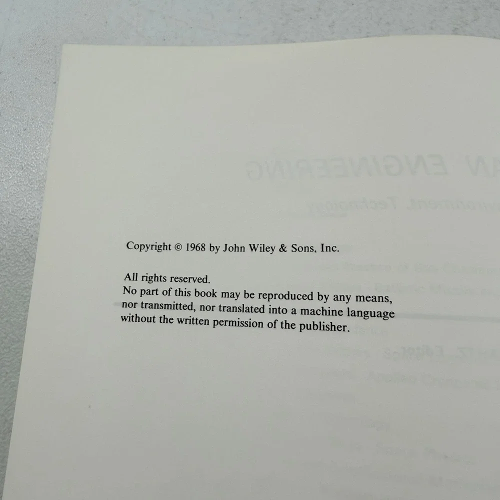 OCEAN ENGINEERING: GOALS ENVIRONMENT TECHNOLOGY By John F. Brahtz 1968